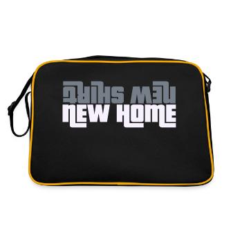 New T-shirt, new home - Retro Bag - black/gold - Back