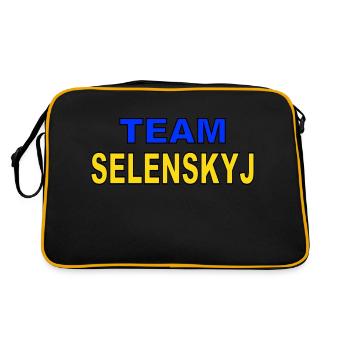 ÉQUIPE ZELENSKYJ - Sac Retro - noir/or - Dos