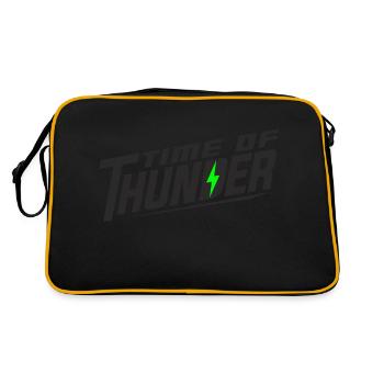ÉNERGIE VERTE - Sac Retro - noir/or - Dos