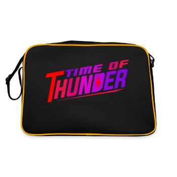 COLORMIX POWER - Retro Tasche - Schwarz/Gold - Hinten