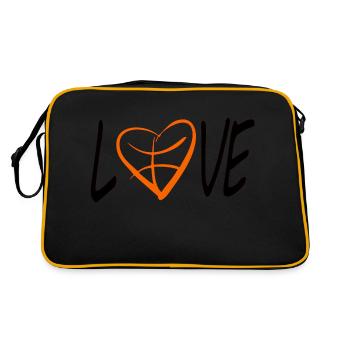 Aimer le basketball - Sac Retro - noir/or - Dos
