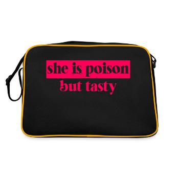 She Is Poison But Tasty - Retro Bag - black/gold - Back