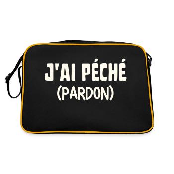 J'ai péché pardon - Sac Retro - noir/or - Dos