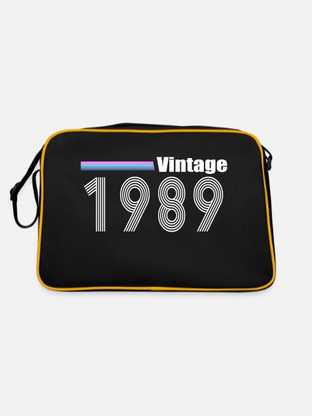 1989 - Sac Retro - noir/or - Dos