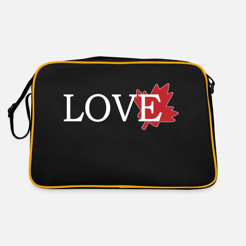 Amour Feuille d'érable du canada Sac Retro