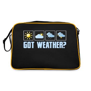 Vous avez la météo ? Météorologie Météorologue - Sac Retro - noir/or - Dos