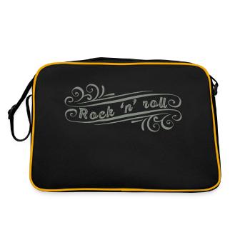 Rock'n'roll guitare musicale rockabilly - Sac Retro - noir/or - Dos