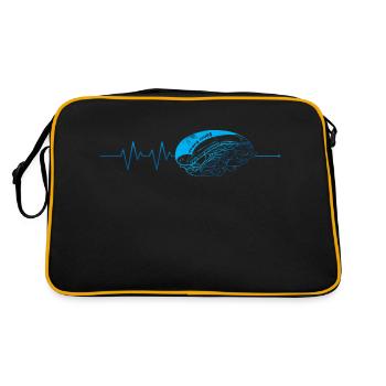 Döner Kebab Rôtisserie Heartbeat Heartbeat Love - Sac Retro - noir/or - Dos
