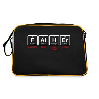 TABLEAU PÉRIODIQUE DU PÈRE - Sac Retro - noir/or - Dos