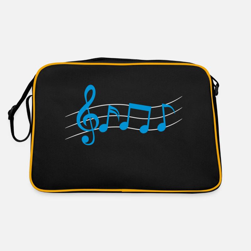 Symboles de logo Partitions de musique Sac Retro