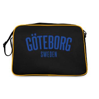 Gothenburg Sweden - Retro Bag - black/gold - Back