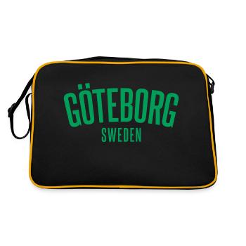 Göteborg Nous n’abandonnons jamais - Sac Retro - noir/or - Dos