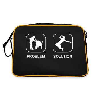 Breakdancers Dancing Breakdance Dancers Dancesport - Retro Bag - black/gold - Back