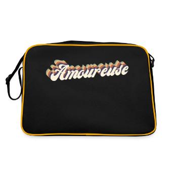 amoureuse vintage - Sac Retro - noir/or - Dos