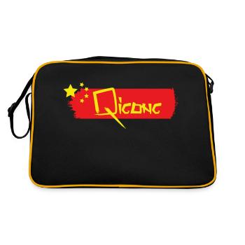 Qigong porcelaine - Sac Retro - noir/or - Dos