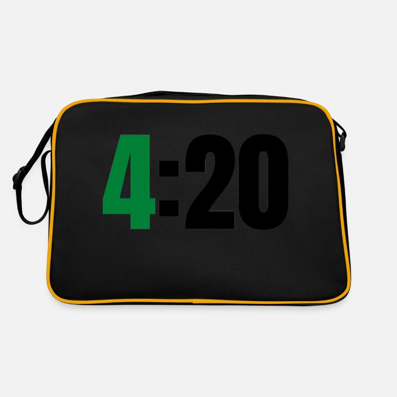 4 20 - Retro Tasche - Schwarz/Gold