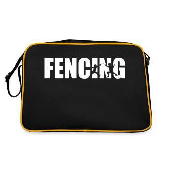 escrime, arts martiaux, escrime - Sac Retro - noir/or - Dos