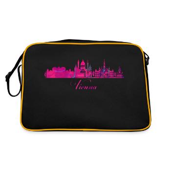 Autriche voyage europe eu vienne alpes tirol aus - Sac Retro - noir/or - Dos