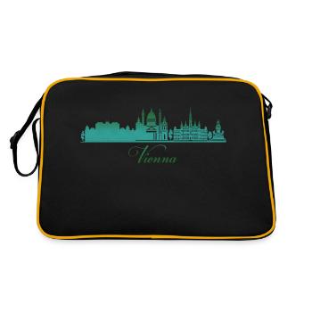Autriche voyage europe eu vienne alpes tirol aus - Sac Retro - noir/or - Dos