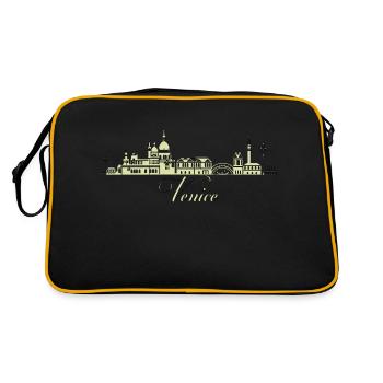Venise Italie Venise Voyage Europe gondole Venise - Sac Retro - noir/or - Dos
