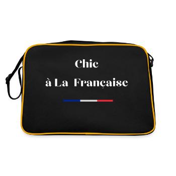 Chic à la française - Sac Retro - noir/or - Dos