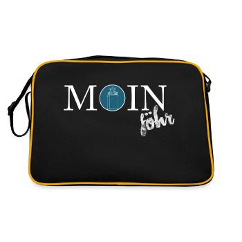 MOIN FöHR - Retro Tasche - Schwarz/Gold - Hinten