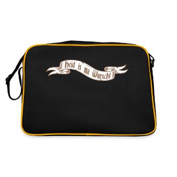 Heid is ma wurscht - Retro Bag - black/gold - Back