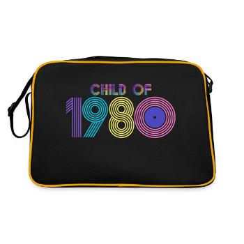 Child of 1980, You're a Classic! - Retro Bag - black/gold - Back