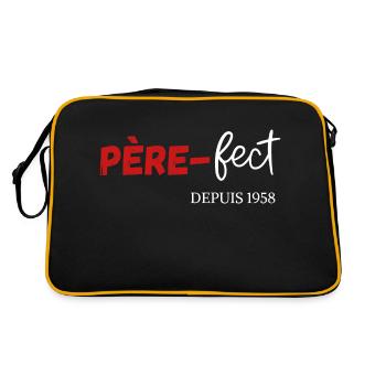 Père fect Depuis 1958 - Sac Retro - noir/or - Dos