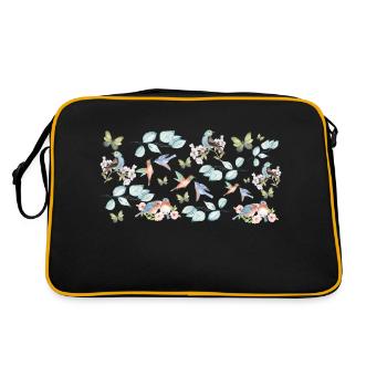 Wildflowers-gift idea - Retro Bag - black/gold - Back