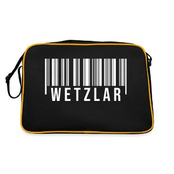 Wetzlar Westerwald - Retro Tasche - Schwarz/Gold - Hinten