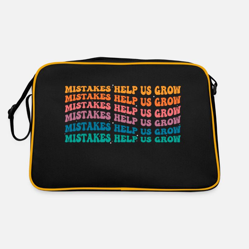 Groovy Mistakes Help Us Grow - Back To School Retro Bag