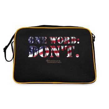 USA Flag Biden Quote - Retro Bag - black/gold - Back