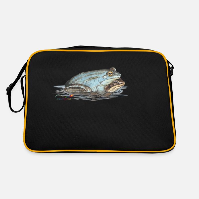 Moorfrosch - Retro Tasche - Schwarz/Gold