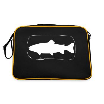 Trout with softbait - Retro Bag - black/gold - Back
