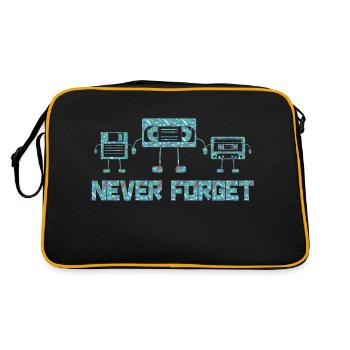Music, Retro, Heavy Metal, Hard Rock, Punk, Vinyl, Pop - Retro Bag - black/gold - Back