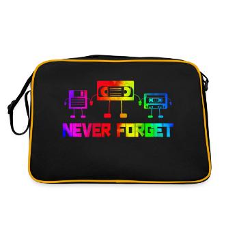 Music, Retro, Heavy Metal, Hard Rock, Punk, Vinyl, Pop - Retro Bag - black/gold - Back