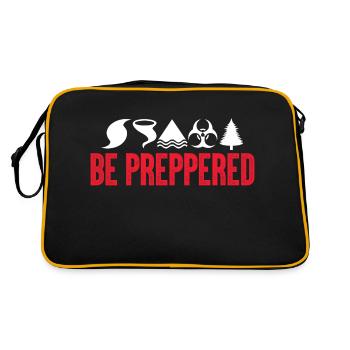 Be Preppered Urban Survival Emergency Readiness - Retro Bag - black/gold - Back