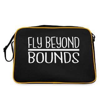 creative expression fun breaking barriers joke - Retro Tasche - Schwarz/Gold - Hinten