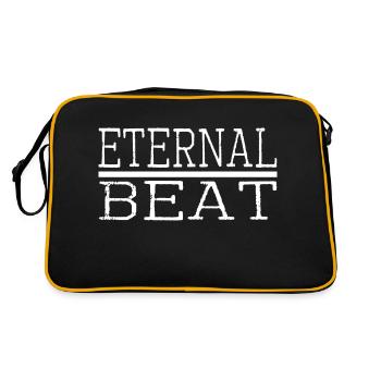 present funny quote creative rhythm geek gift idea - Retro Tasche - Schwarz/Gold - Hinten