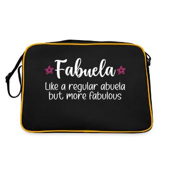Fabuela Fabulous Abuela Grand-mère espagnole - Sac Retro - noir/or - Dos