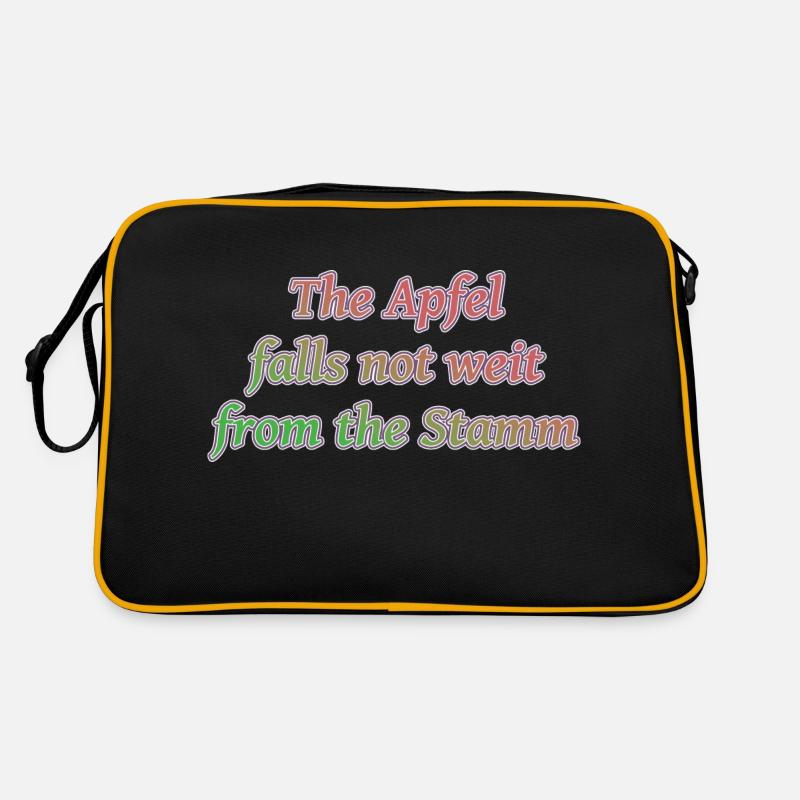 Apfel falls not weit from the Stamm Retro Tasche
