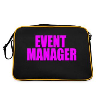 EVENT MANAGER - Retro Bag - black/gold - Back
