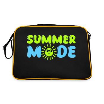 summer mode - Retro Tasche - Schwarz/Gold - Hinten