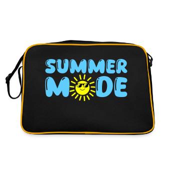 summer mode - Retro Tasche - Schwarz/Gold - Hinten