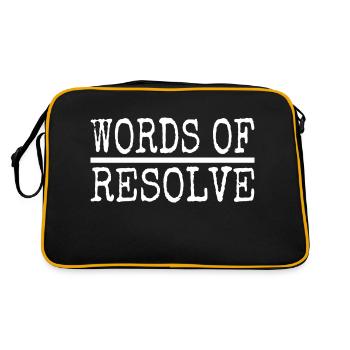La détermination favorise une communication efficace - Sac Retro - noir/or - Dos