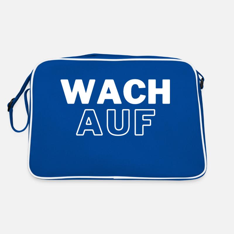 Wach auf Retro Tasche