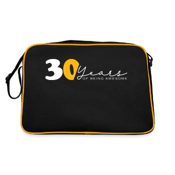 Vintage 1994 Drôle 30 ans Bday Hommes Femmes - Sac Retro - noir/or - Dos