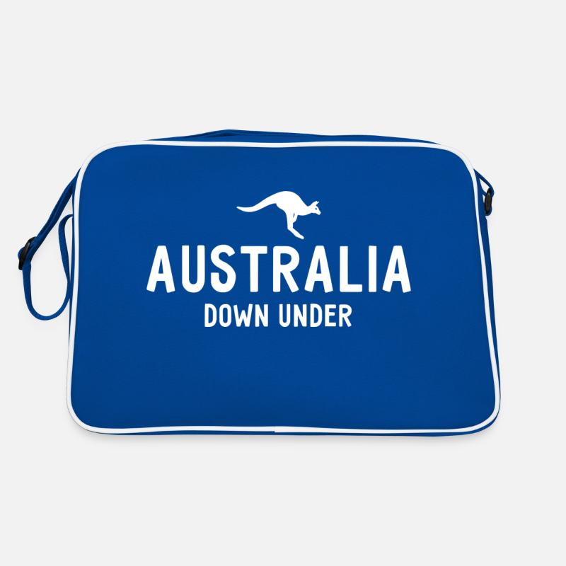 Australia - Down Under - Australien - Känguru Retro Tasche