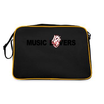 Amateurs de musique rétro - Sac Retro - noir/or - Dos